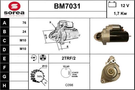 Sera BM7031 - Starter www.molydon.hr