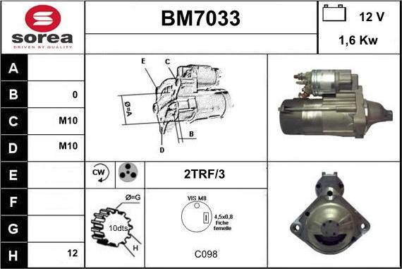 Sera BM7033 - Starter www.molydon.hr