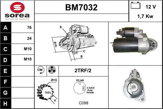 Sera BM7032 - Starter www.molydon.hr