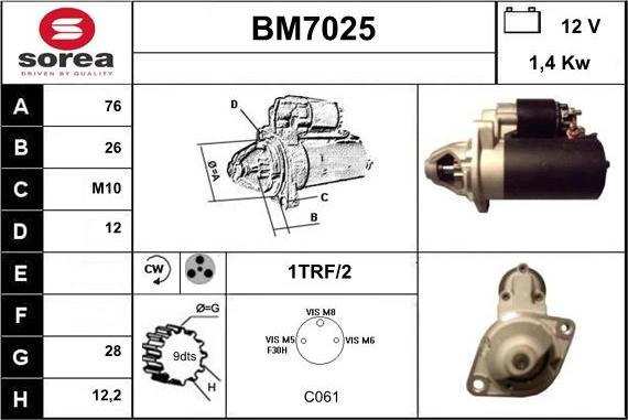 Sera BM7025 - Starter www.molydon.hr