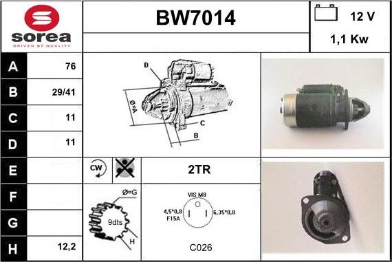 Sera BW7014 - Starter www.molydon.hr