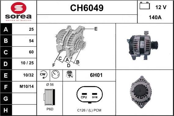 Sera CH6049 - Alternator www.molydon.hr