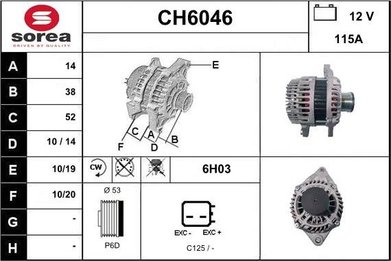 Sera CH6046 - Alternator www.molydon.hr