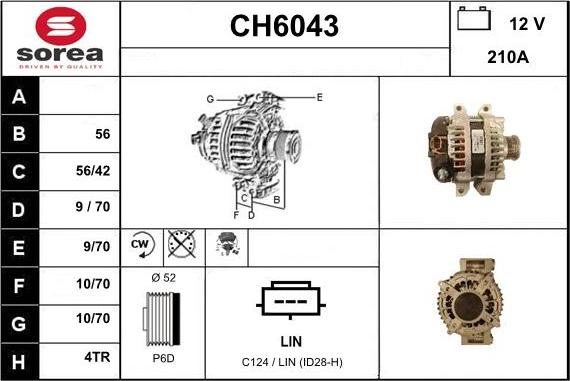 Sera CH6043 - Alternator www.molydon.hr