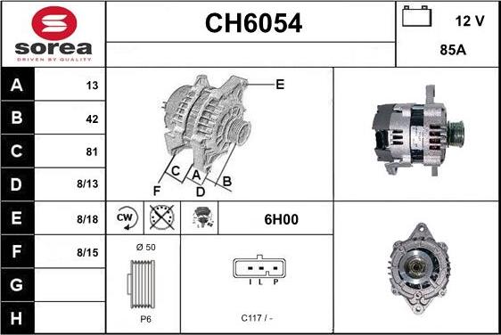 Sera CH6054 - Alternator www.molydon.hr