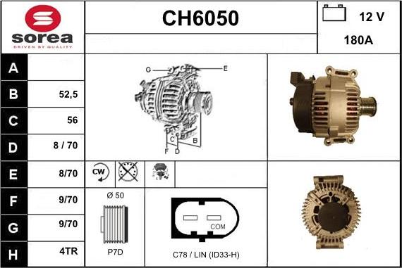 Sera CH6050 - Alternator www.molydon.hr