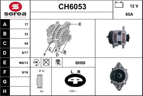 Sera CH6053 - Alternator www.molydon.hr