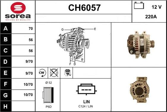 Sera CH6057 - Alternator www.molydon.hr