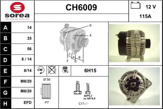 Sera CH6009 - Alternator www.molydon.hr