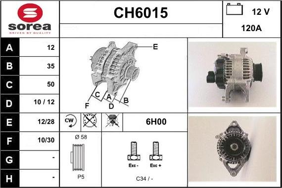 Sera CH6015 - Alternator www.molydon.hr