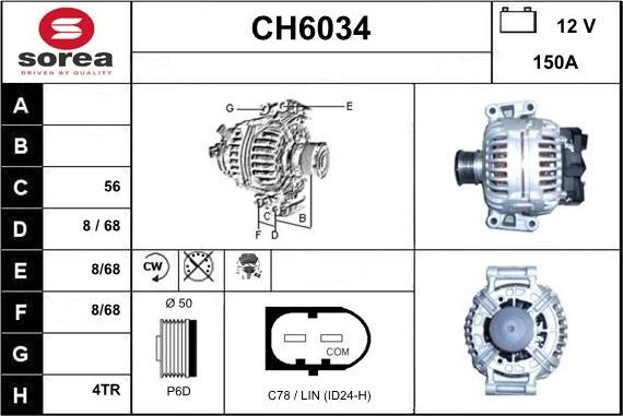 Sera CH6034 - Alternator www.molydon.hr