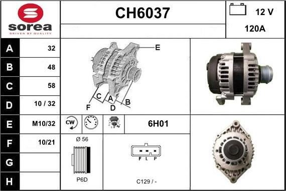 Sera CH6037 - Alternator www.molydon.hr