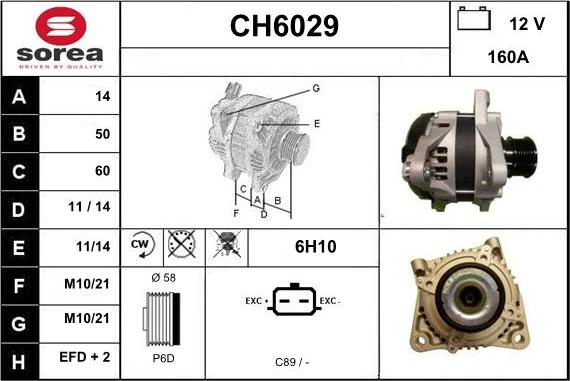 Sera CH6029 - Alternator www.molydon.hr