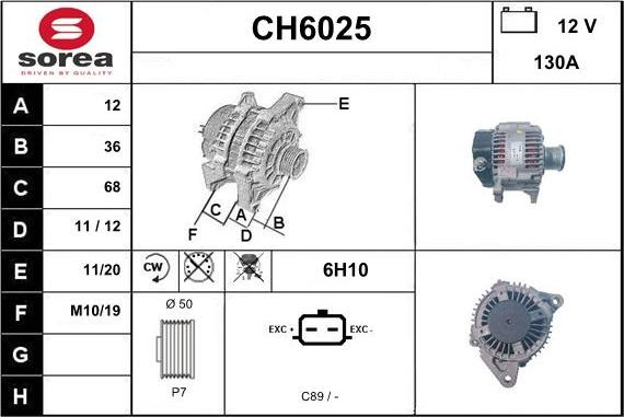 Sera CH6025 - Alternator www.molydon.hr