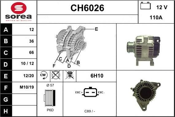 Sera CH6026 - Alternator www.molydon.hr