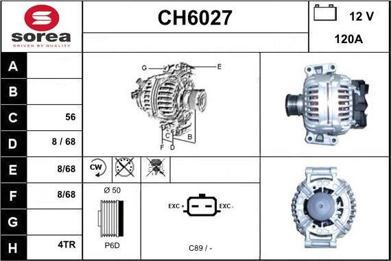 Sera CH6027 - Alternator www.molydon.hr