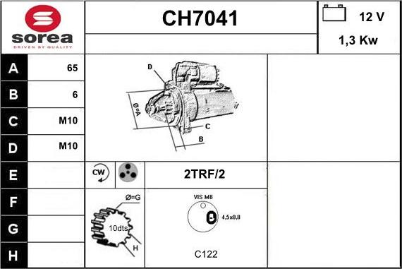 Sera CH7041 - Starter www.molydon.hr