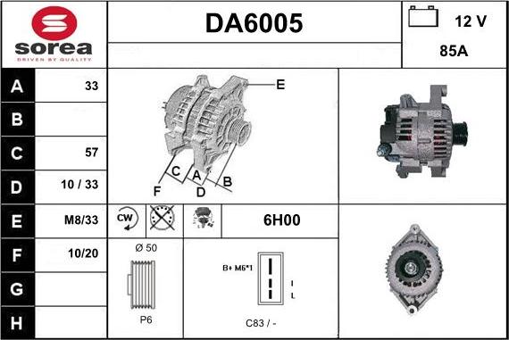 Sera DA6005 - Alternator www.molydon.hr