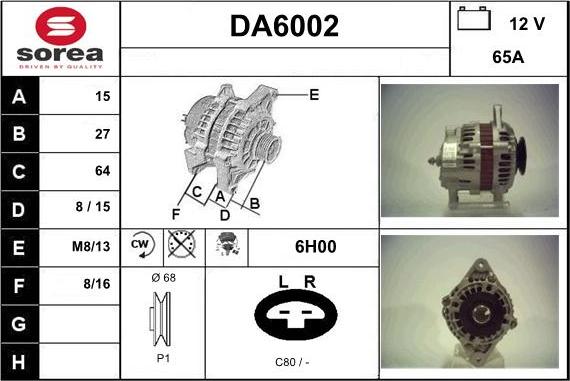 Sera DA6002 - Alternator www.molydon.hr