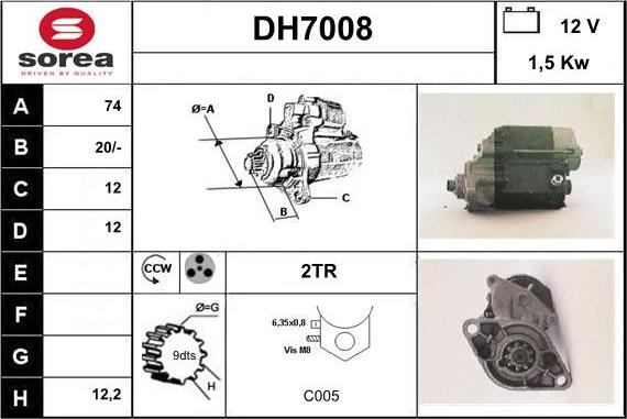 Sera DH7008 - Starter www.molydon.hr