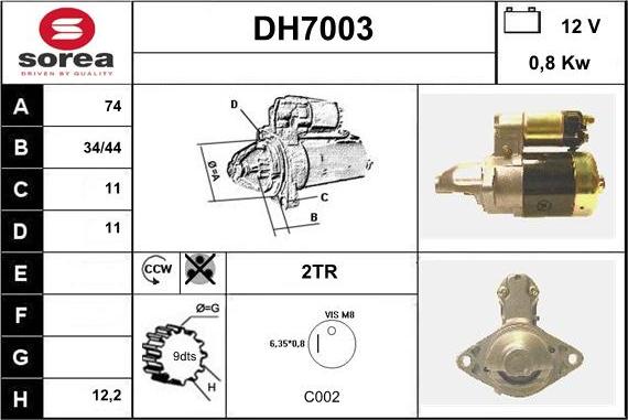 Sera DH7003 - Starter www.molydon.hr