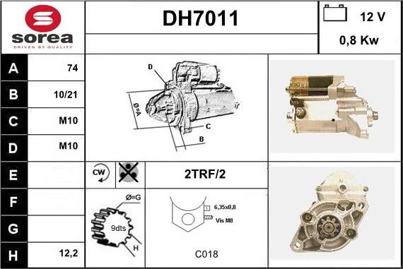 Sera DH7011 - Starter www.molydon.hr