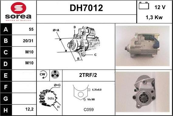 Sera DH7012 - Starter www.molydon.hr