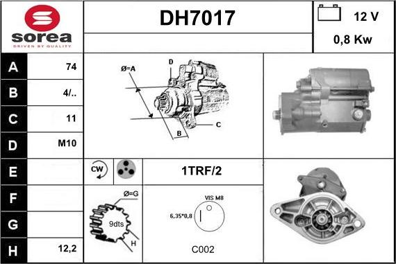 Sera DH7017 - Starter www.molydon.hr