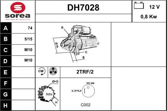 Sera DH7028 - Starter www.molydon.hr