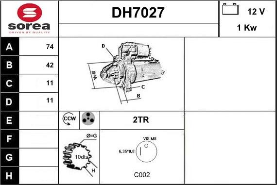 Sera DH7027 - Starter www.molydon.hr