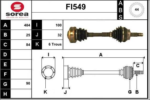 Sera FI549 - Pogonska osovina www.molydon.hr