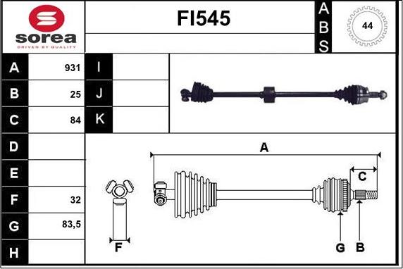 Sera FI545 - Pogonska osovina www.molydon.hr