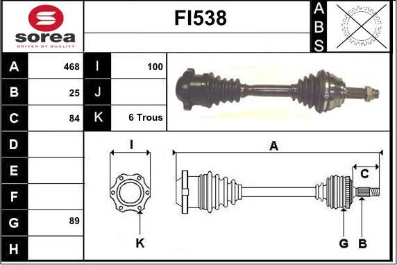 Sera FI538 - Pogonska osovina www.molydon.hr