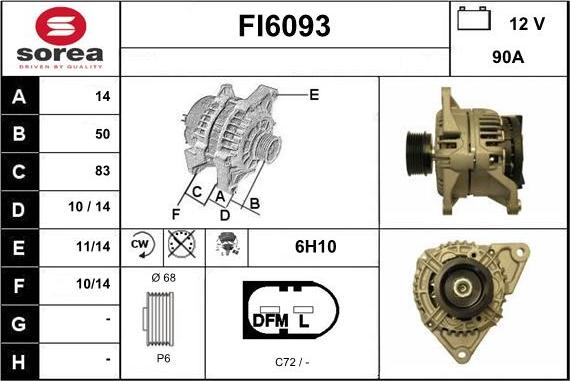 Sera FI6093 - Alternator www.molydon.hr