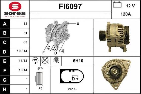 Sera FI6097 - Alternator www.molydon.hr