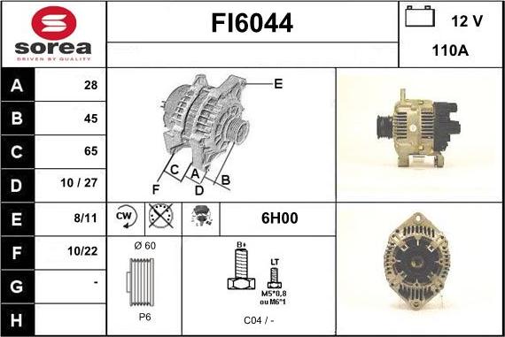 Sera FI6044 - Alternator www.molydon.hr