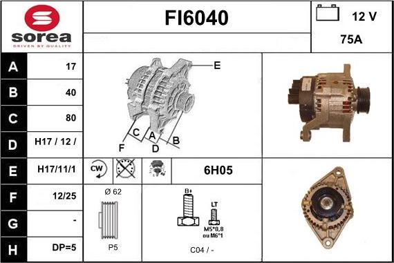 Sera FI6040 - Alternator www.molydon.hr