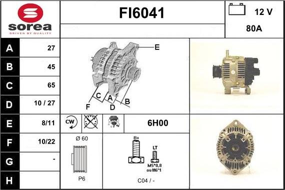 Sera FI6041 - Alternator www.molydon.hr