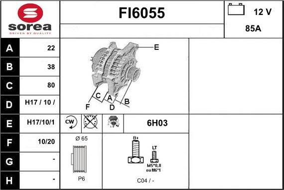 Sera FI6055 - Alternator www.molydon.hr