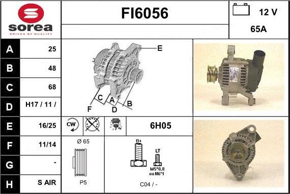 Sera FI6056 - Alternator www.molydon.hr