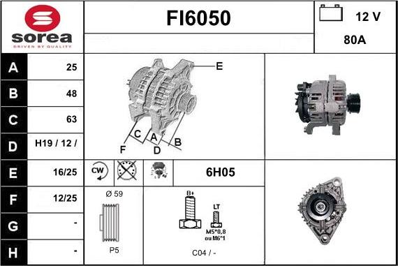 Sera FI6050 - Alternator www.molydon.hr