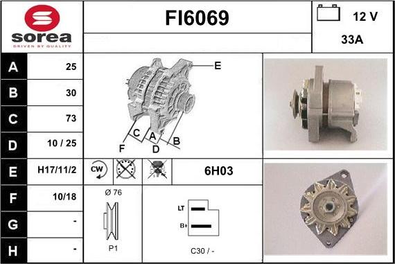 Sera FI6069 - Alternator www.molydon.hr