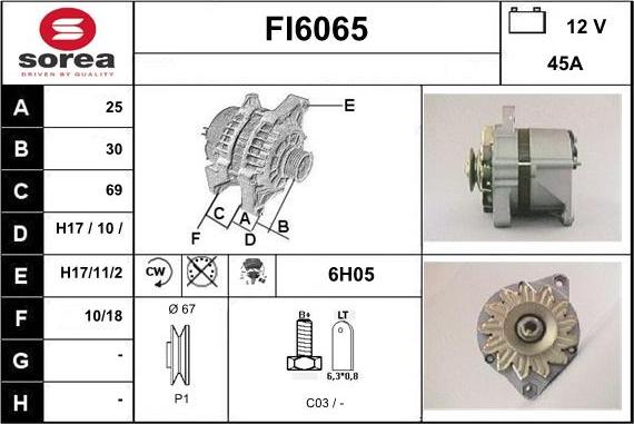 Sera FI6065 - Alternator www.molydon.hr