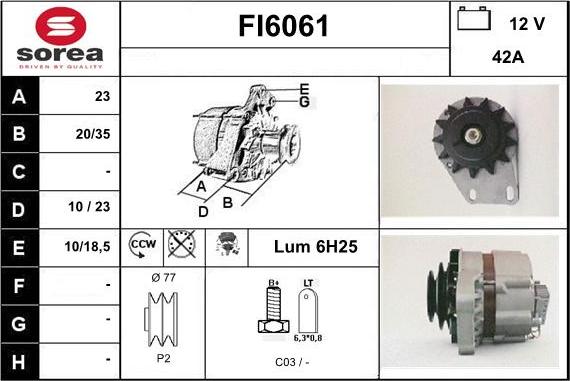 Sera FI6061 - Alternator www.molydon.hr