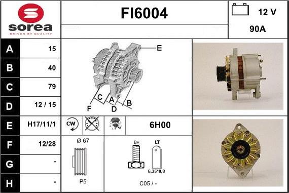 Sera FI6004 - Alternator www.molydon.hr