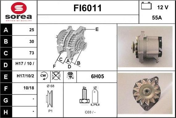 Sera FI6011 - Alternator www.molydon.hr