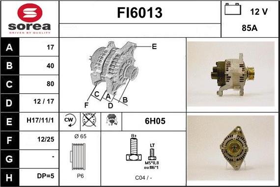 Sera FI6013 - Alternator www.molydon.hr