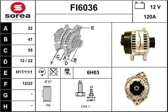 Sera FI6036 - Alternator www.molydon.hr