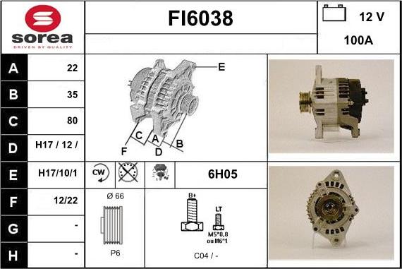 Sera FI6038 - Alternator www.molydon.hr