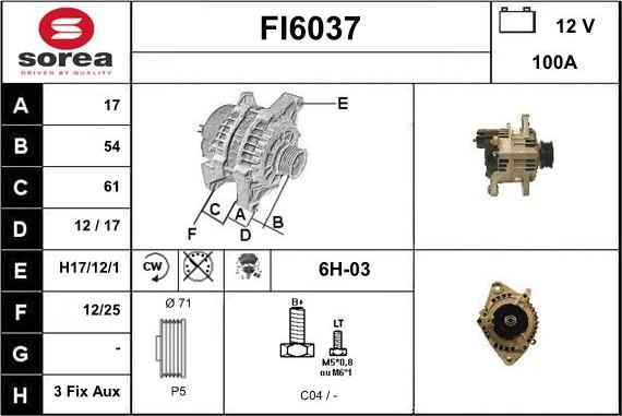 Sera FI6037 - Alternator www.molydon.hr